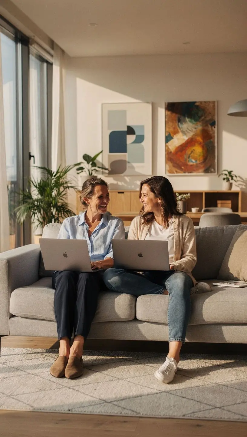 Imagine conceptuală a unui ecosistem digital cu pictograme simple, subliniind minimalismul tehnologic.